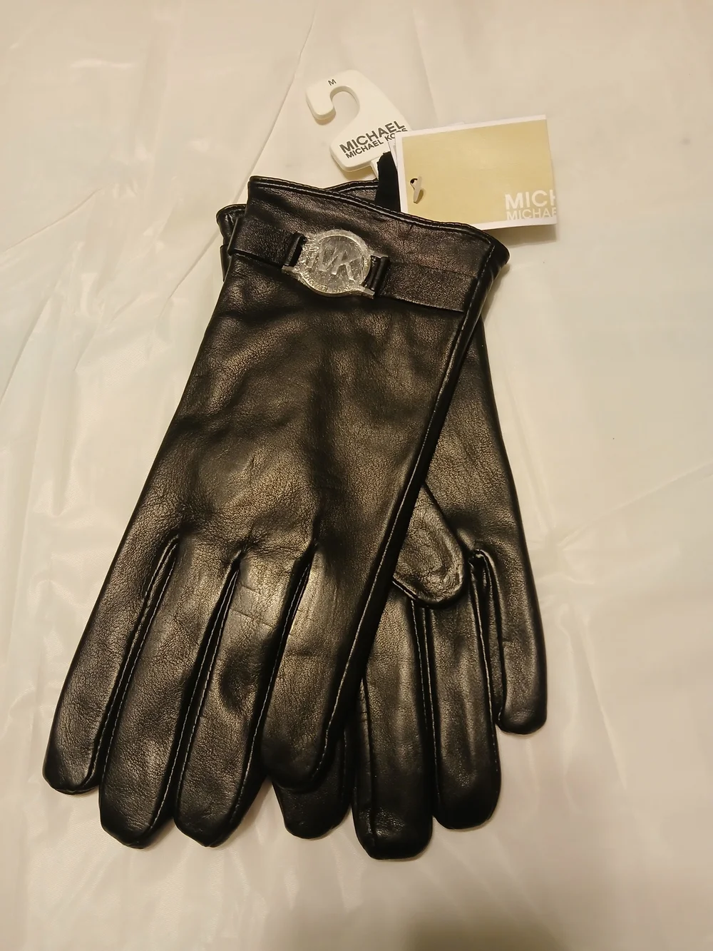 Michael Kors Black Leather Ladies Gloves